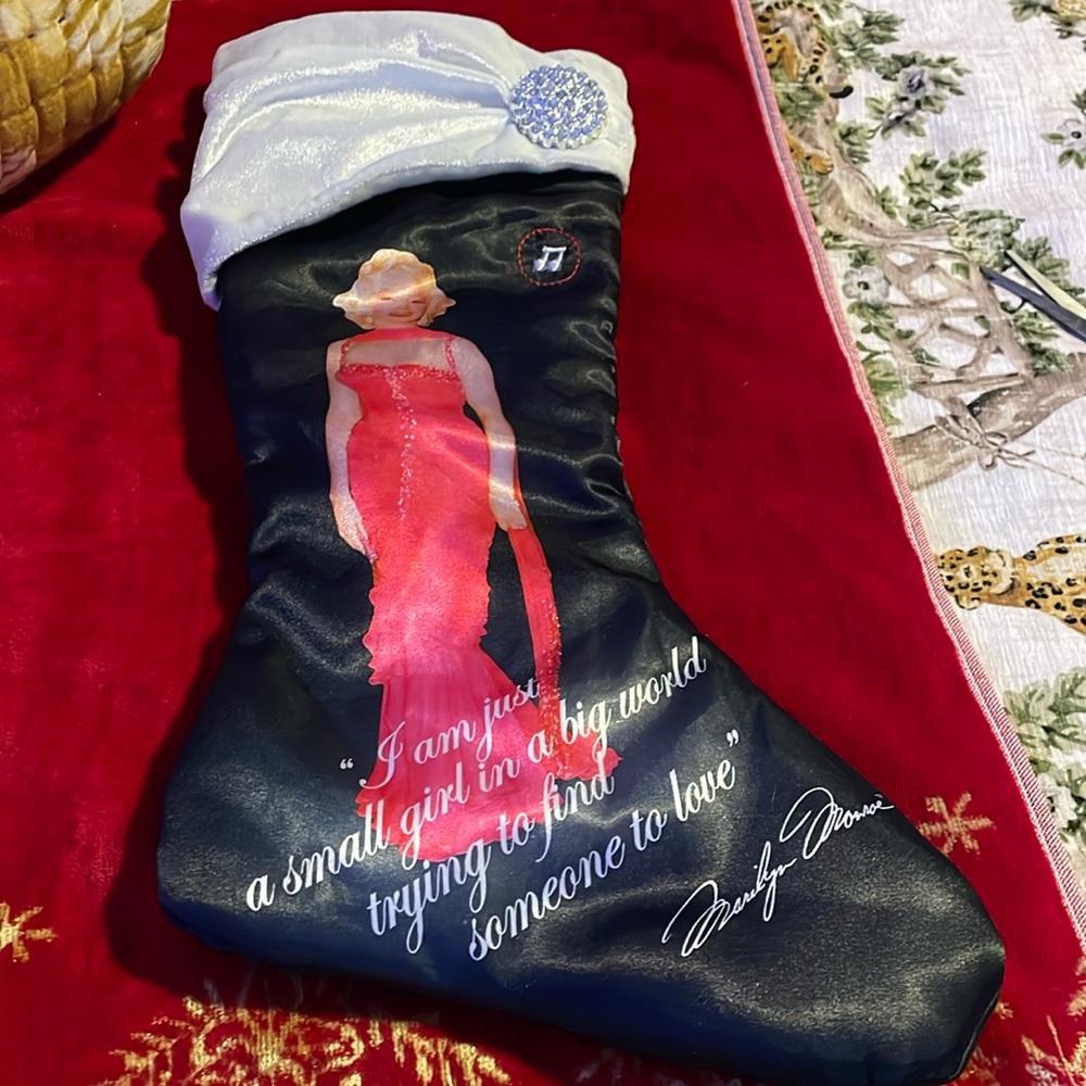 Marilyn Monroe Christmas stocking